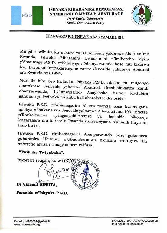 ITANGAZO RIGENEWE ABANYAMAKURU